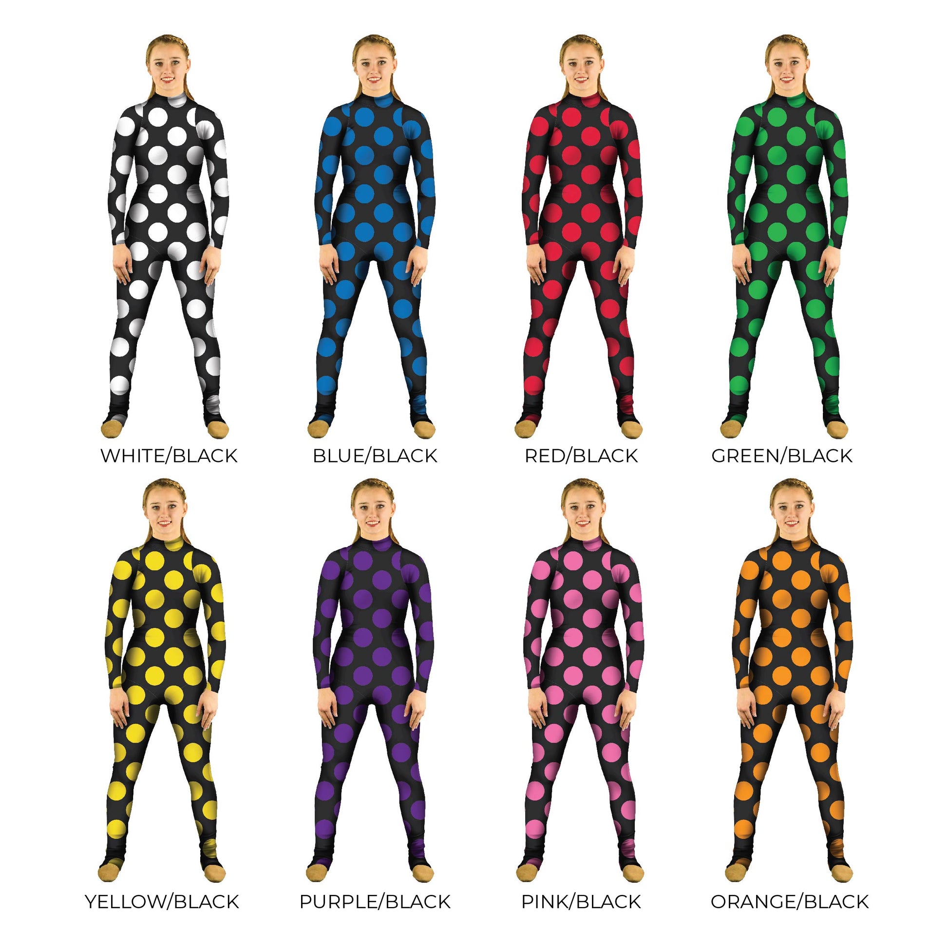 Grid of polka dot costumes. Unitard Polka Dot Pattern Explore Dots Circle Bubbles Bases Base