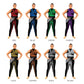 Grid of women wearing rugged pirate costumes. Villain Unitard Sleeved Sailor Sail Pirate Peasant Pattern Multi-Color Grunge Gritty Explore Characters Character Abstracts Abstract