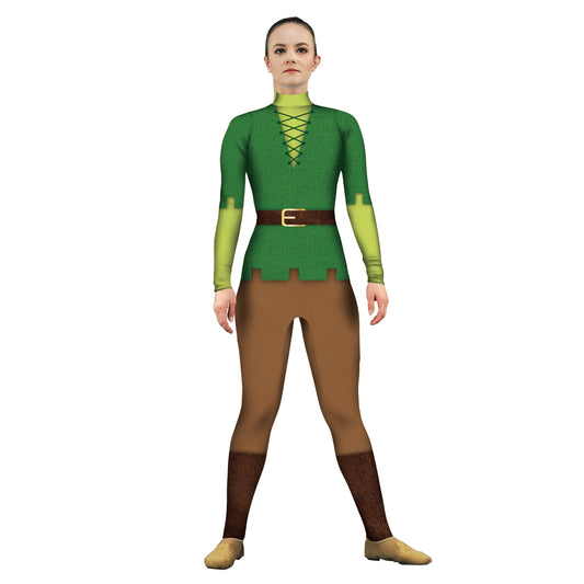 Photo of woman in Robin Hood costume. Unitard Theatre Theater Sleeved Shrek Robin Hood Robin Pop-Culture Plays Play Merry Men Hood Green Explore Disney Bow Arrow Archery Archer